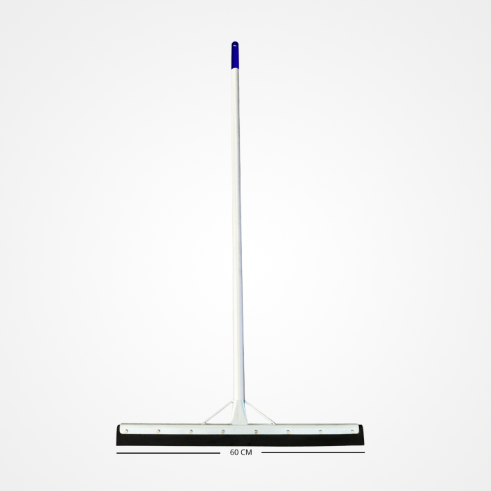 Jalador de Agua doble Goma con Mango de Aluminio y Base Acero Zincado de 60 cm